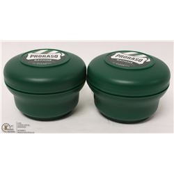 LOT OF TWO PRORASO SHAVING SOAP IN A BOWL