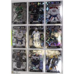 SHEET OF NINE 2016-2017 PARKHURST TOP 25 HOCKEY