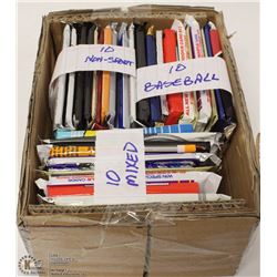 3 PACKS OF 10 UNOPENED 1990'S CARDS, 1 BASEBALL, 1