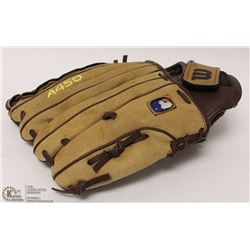 WILSON A-450 DUAL HINGE 11" GENUINE LEATHER GLOVE