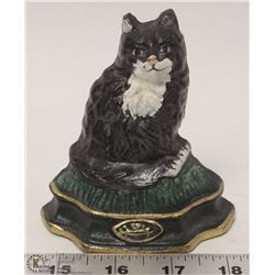 VINTAGE CAST IRON CAT DOOR STOP