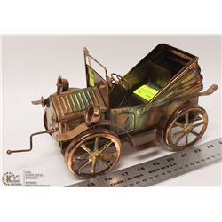 HANDCRAFTED METAL MUSIC BOX VINTAGE CAR