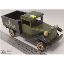 RARE LAURA SECORD SINCE 1913 WOOD TRUCK