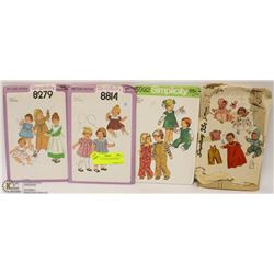 71) LOT OF 4 VINTAGE PATTERNS