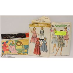65) LOT OF 3 VINTAGE PATTERNS