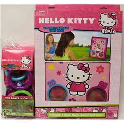 NEW HELLO KITTY WOODEN BEAN BAG TOSS GAME