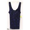 Image 1 : NEW ARIANNE DESIGNER BLUE TANK TOP W/ LACE SIZE MED