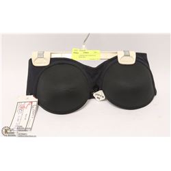 VA BIEN 34B BLACK STRAPLESS MICROFIBER BRA