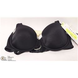 VAN ELLE 34B BLACK  MICROFIBER BRA
