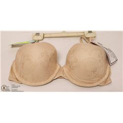 VAN ELLE 34D BEIGE  MICROFIBER BRA