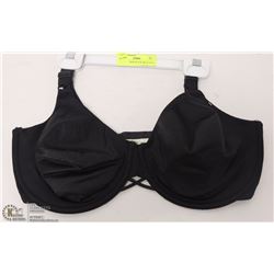 VAN ELLE 36DD BLACK MICROFIBER BRA