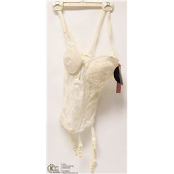 VA BIEN 34C CREAM TONE CORSET WITH REMOVABLE