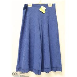 NEW  ARIANNE BLUE WIDE LEG SHORT PANTS/SKORT