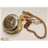 Image 1 : 91) TRAIN FACE POCKET WATCH