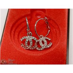 REPLICA CHANEL CUBIC ZIRCONIA EARRINGS HOOP STYLE