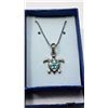 Image 1 : #18 - PEWTER TURTLE PENDANT ON CHAIN