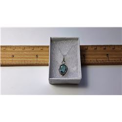 #21 - BLUE TOPAZ PENDANT ON CHAIN