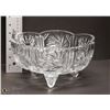Image 1 : PINWHEEL CRYSTAL FOOTED FRUIT BOWL