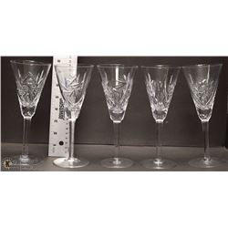PINWHEEL CRYSTAL 5PC CHAMPAGNE GLASS SET