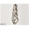 Image 2 : #11-STERLING SILVER DIAMOND PENDANT