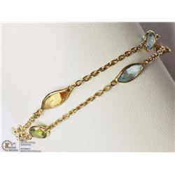 #20-STERLING SILVER, PERIDOT,AMETHYST,