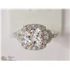 Image 1 : #22-STERLING SILVER CUBIC ZIRCONIA RING