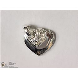 #23-STERLING SILVER CUBIC ZIRCONIA HEART