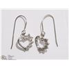 Image 1 : #28-STERLING SILVER DIAMOND HEART SHAPED