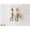 Image 1 : #30-14KT YELLOW GOLD DIAMOND(0.08CT)EARRINGS