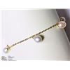 Image 3 : #35-10KT YELLOW GOLD FRESHWATER PEARL BRACELET