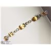 Image 1 : #37-STERLING SILVER CITRINE(11CT)BRACELET