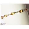 Image 3 : #37-STERLING SILVER CITRINE(11CT)BRACELET