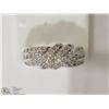 Image 1 : #49-STERLING SILVER DIAMOND(0.43CT)RING