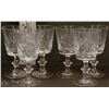 Image 1 : PINWHEEL CRYSTAL 6PC GOBLET GLASS SET