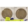 Image 1 : US 1926 & 1935 LIBERTY PEACE DOLLARS