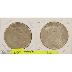 US 1922 & 1926 LIBERTY PEACE DOLLARS