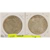 Image 1 : US 1922 & 1926 LIBERTY PEACE DOLLARS