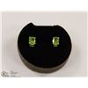 Image 1 : 150-NATURAL PERIDOT EARRINGS .925 STERLING SILVER