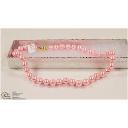 203-SEA SHELL PEARL NECKLACE 15"