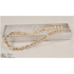 214-WHITE HOWLITE TURQUOISE LOOSE BEAD NECKLACE