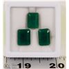 Image 1 : 14-NATURAL GREEN EMERALD 17CT