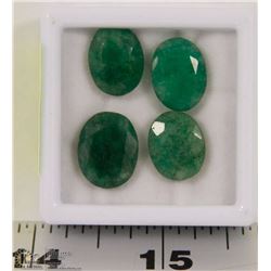 2-NATURAL GREEN EMERALD 28.5CT