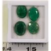 Image 1 : 2-NATURAL GREEN EMERALD 28.5CT