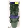 Image 1 : LOT OF 24 BLUE & GREEN 6" PLANT POTS/PAILS