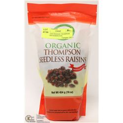 EVERLAND ORGANIC THOMPSON SEEDLESS RAISINS 454G