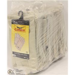 BUNDLE OF 12 LEATHER CONDOR LINED ROPER GLOVES