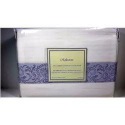 #15 - NEW IN PKG WHITE KING SIZED SHEET SET