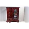 Image 1 : #24 - GLASS FRONTED JEWELLERY BOX