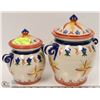Image 1 : PAIR OF MEXICAN SUNRISE CANISTERS