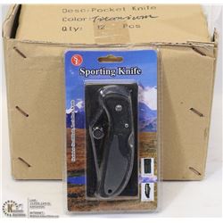 CASE OF 12 NEW SE SPORTING KNIFE